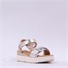Oh My Sandals Wedge T Bar Link - Champagne Combi